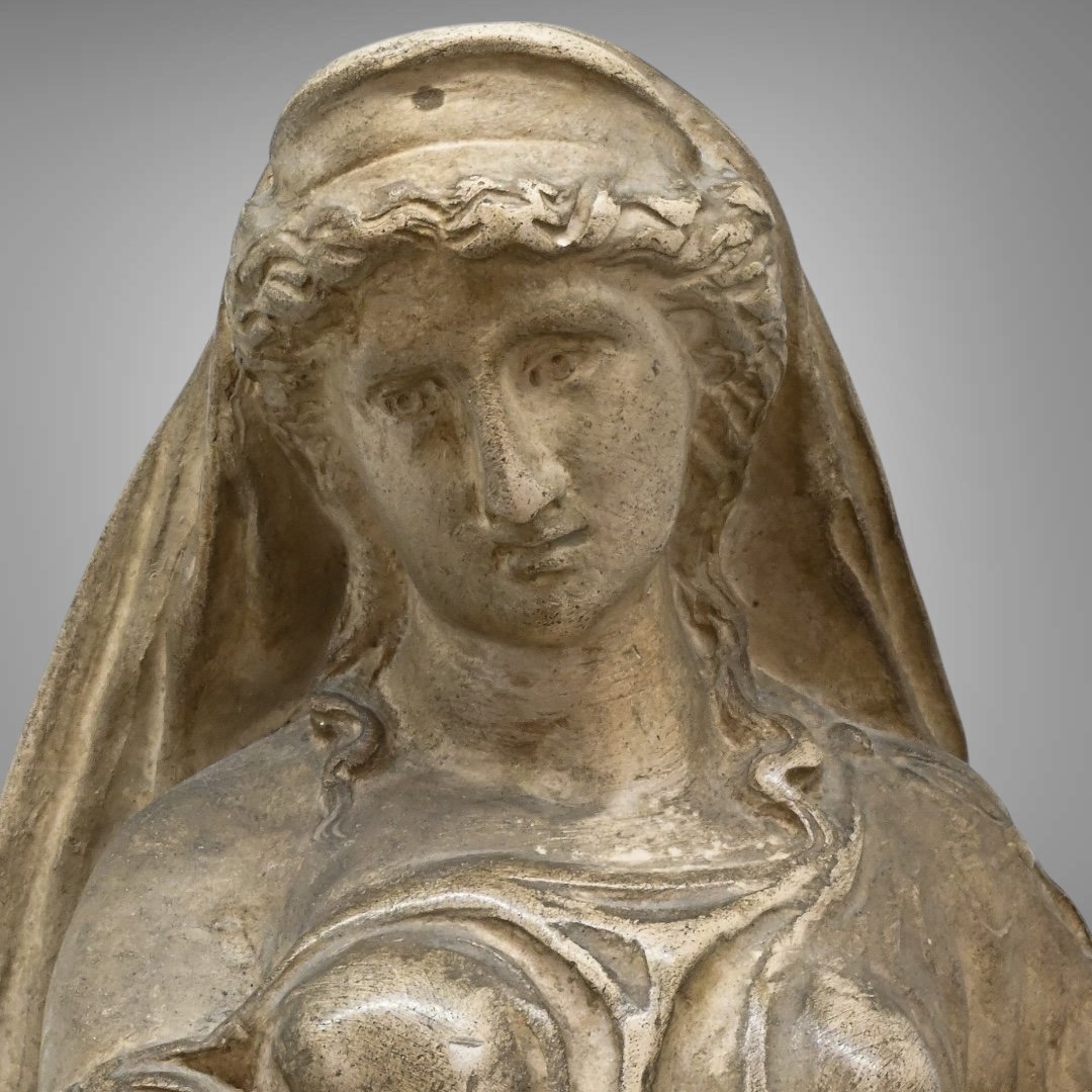 Neoclassical Style Female Figure - 19th Century Italy-photo-3